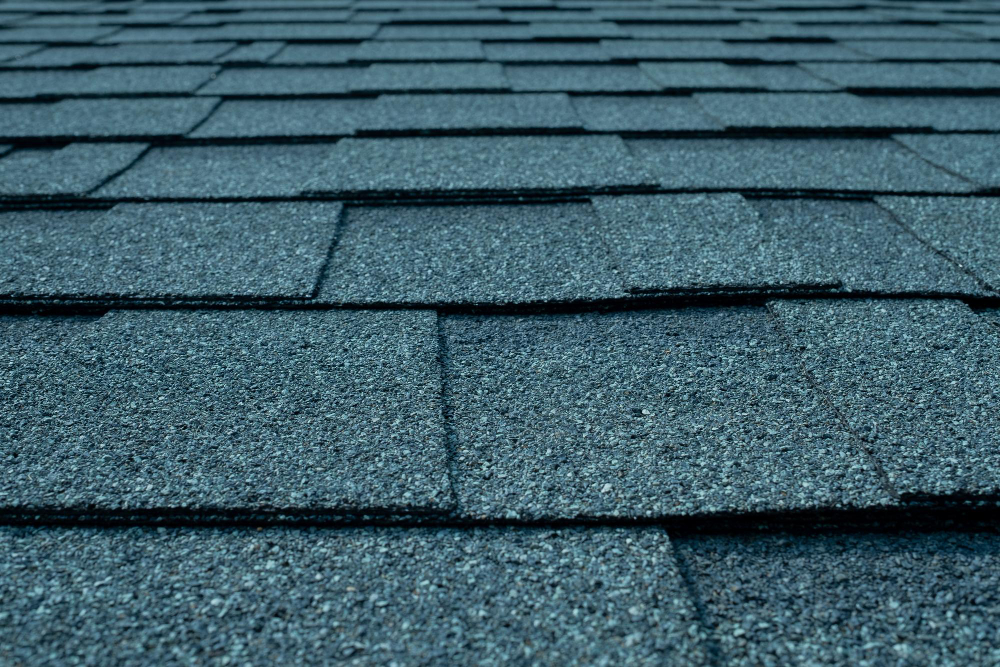 closeup of asphalt shingles for a roof